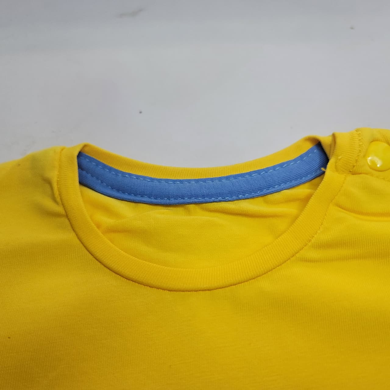 Imported Baby 2-Piece "Flow Away" Set - Yellow & Blue Graphic Tee and Shorts