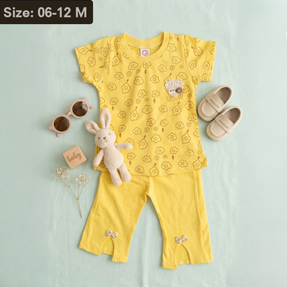 Imported Floral Printed Baby Girl Summer Dress – Soft & Stretchable Summer Wear