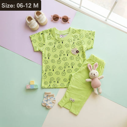 Imported Floral Printed Baby Girl Summer Dress – Soft & Stretchable Summer Wear