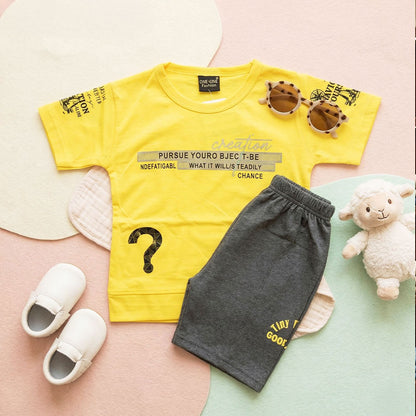 Mini Stars Kids Graphic T-Shirt & Shorts Set – Summer Wear