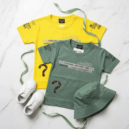 Mini Stars Kids Graphic T-Shirt & Shorts Set – Summer Wear